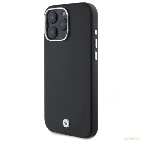 BMW nakładka do iPhone 16 Pro Max 6,9 BMHMP16X23PUFWK Hardcase Sign Full Wrapped Metal MagSafe czarna