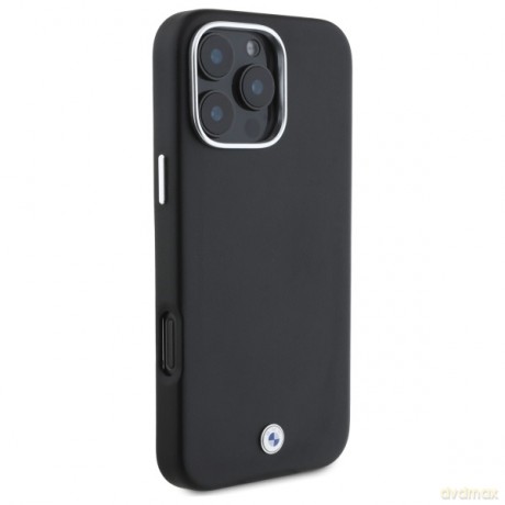 BMW nakładka do iPhone 16 Pro Max 6,9 BMHMP16X23PUFWK Hardcase Sign Full Wrapped Metal MagSafe czarna