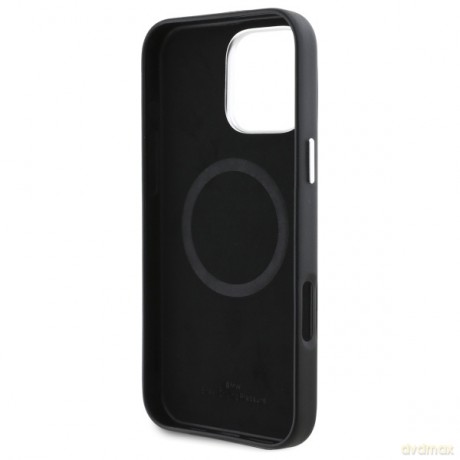 BMW nakładka do iPhone 16 Pro Max 6,9 BMHMP16X23PUFWK Hardcase Sign Full Wrapped Metal MagSafe czarna