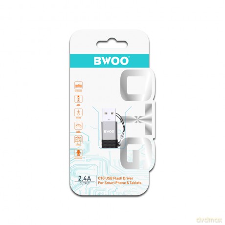 BWOO adapter BZ-38 USB-C - USB szary OTG