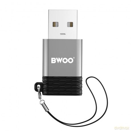 BWOO adapter BZ-38 USB-C - USB szary OTG
