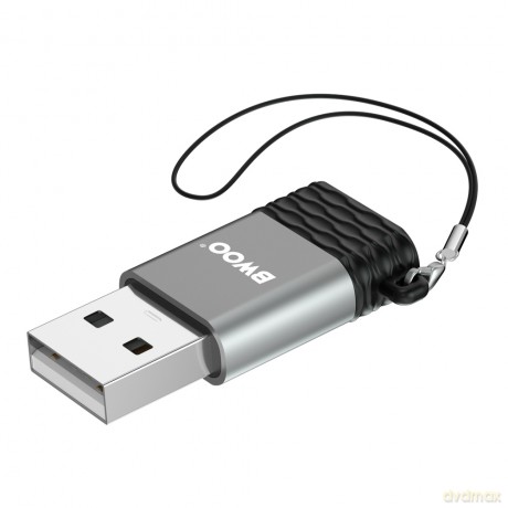 BWOO adapter BZ-38 USB-C - USB szary OTG