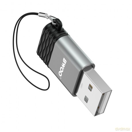 BWOO adapter BZ-38 USB-C - USB szary OTG