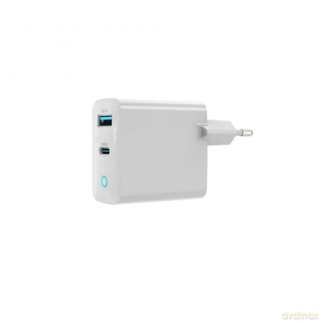 Devia ładowarka sieciowa Extreme PD 65W 1x USB-C 1x USB biała do laptopa