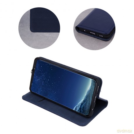 Etui skórzane Smart Pro do iPhone 16 6,1 granatowe