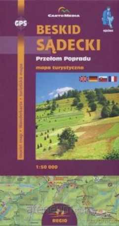 Beskid Sądecki Przełom Popradu mapa turystyczna [KSIĄŻKA]