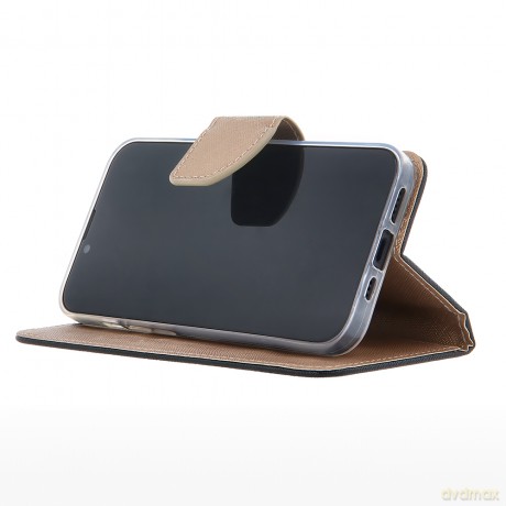 Etui Smart Fancy do iPhone 16 6,1 czarno-złote