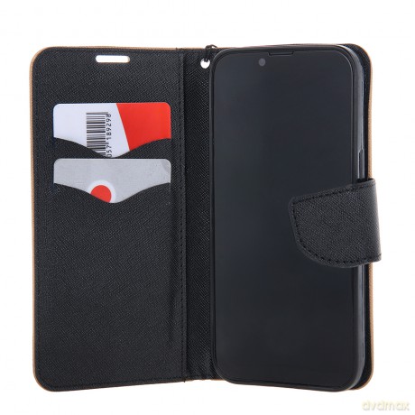 Etui Smart Fancy do iPhone 16 6,1 czarno-złote