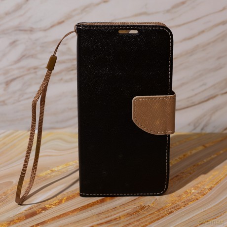 Etui Smart Fancy do iPhone 16 6,1 czarno-złote