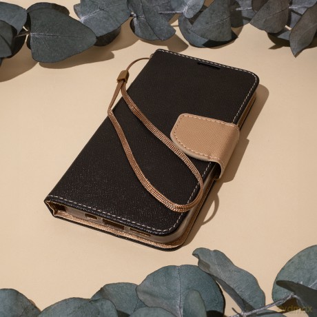 Etui Smart Fancy do iPhone 16 6,1 czarno-złote