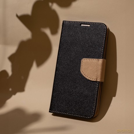 Etui Smart Fancy do iPhone 16 6,1 czarno-złote