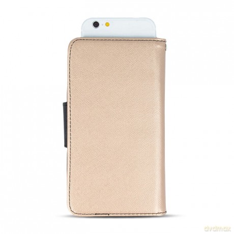 Etui Smart Fancy do iPhone 16 Plus 6,7 złoto-czarne