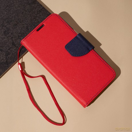 Etui Smart Fancy do iPhone 16 Pro 6,3 czerwono-granatowe