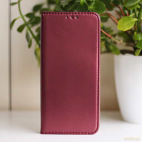 Etui Smart Magnetic do iPhone SE 2024 burgundowe