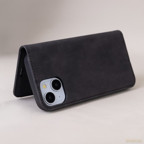 Etui Smart Suede do iPhone 16 6,1 czarne