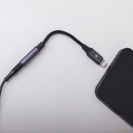 Forever adapter audio AJL-01 jack 3,5 mm - Lightning czarny