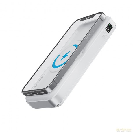 Forever power bank bezprzewodowy MATB-300 10000 mAh 3w1 biały