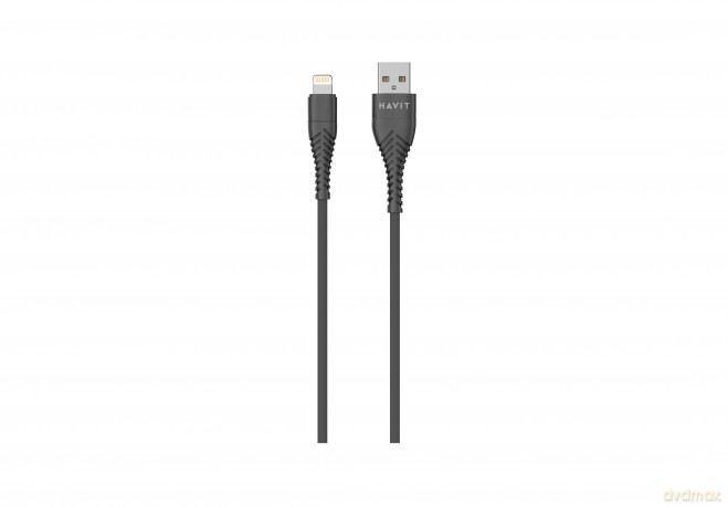 HAVIT kabel CB705 USB - LIGHTNING 1,0m 2,1A czarny
