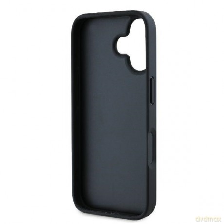 Karl Lagerfeld nakładka do iPhone 16 6,1 KLHCP16SPGKLCHPK czarna Hardcase Monogram Choupette Head Pin
