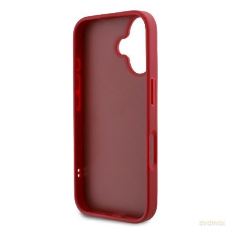 Karl Lagerfeld nakładka do iPhone 16 6,1 KLHCP16SPQDSMGR czerwona Hardcase Diagonal Quilted Script