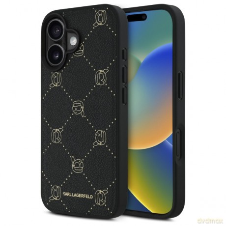 Karl Lagerfeld nakładka do iPhone 16 6,1 KLHMP16SPGKHPHK czarna Hardcase Karl Head MagSafe