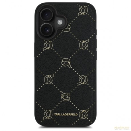 Karl Lagerfeld nakładka do iPhone 16 6,1 KLHMP16SPGKHPHK czarna Hardcase Karl Head MagSafe