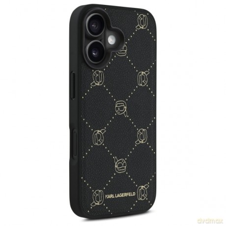 Karl Lagerfeld nakładka do iPhone 16 6,1 KLHMP16SPGKHPHK czarna Hardcase Karl Head MagSafe
