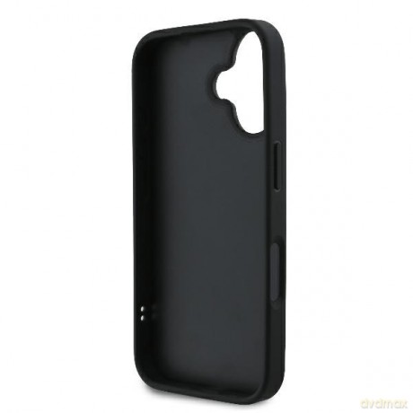 Karl Lagerfeld nakładka do iPhone 16 Plus 6,7 KLHCP16MPQDSMGK czarna Hardcase Quilted Signature