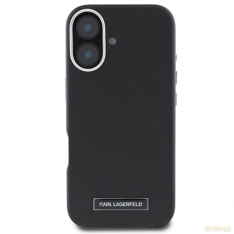 Karl Lagerfeld nakładka do iPhone 16 Plus 6,7 KLHMP16MPGMSRPK czarna Hardcase FW Metal Plate MagSafe