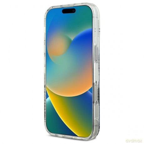 Karl Lagerfeld nakładka do iPhone 16 Pro 6,3 KLHCP16LHKLPKHT przezroczysta Hardcase IML Karl Head Electroplated