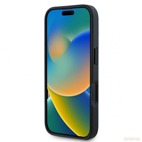 Karl Lagerfeld nakładka do iPhone 16 Pro 6,3 KLHCP16LPGKHPRPK czarna Hardcase Cardslots Monogram