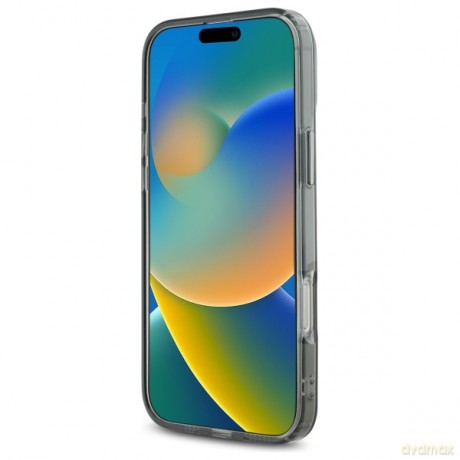 Karl Lagerfeld nakładka do iPhone 16 Pro 6,3 KLHMP16LHLSCHK czarna Hardcase IML Metal Choupette Head MagSafe