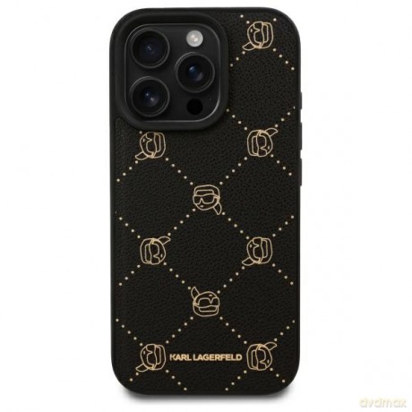 Karl Lagerfeld nakładka do iPhone 16 Pro 6,3 KLHMP16LPGKHPHK czarna Hardcase Karl Head MagSafe