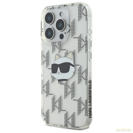 Karl Lagerfeld nakładka do iPhone 16 Pro Max 6,9 KLHCP16XHKLPCHT przezroczysta Hardcase IML Choupette Head Electroplated