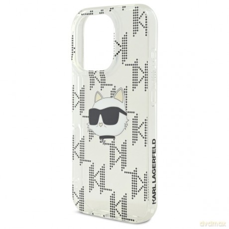 Karl Lagerfeld nakładka do iPhone 16 Pro Max 6,9 KLHCP16XHKLPCHT przezroczysta Hardcase IML Choupette Head Electroplated