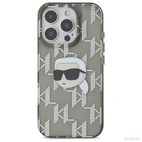 Karl Lagerfeld nakładka do iPhone 16 Pro Max 6,9 KLHCP16XHKLPKHK czarna Hardcase IML Karl Head Electroplated