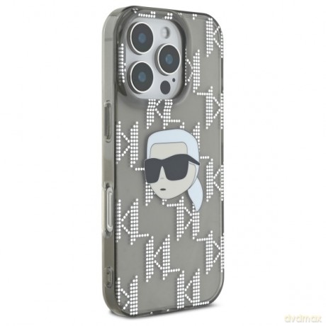 Karl Lagerfeld nakładka do iPhone 16 Pro Max 6,9 KLHCP16XHKLPKHK czarna Hardcase IML Karl Head Electroplated