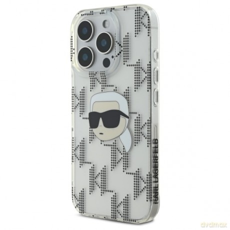 Karl Lagerfeld nakładka do iPhone 16 Pro Max 6,9 KLHCP16XHKLPKHT przezroczysta Hardcase IML Karl Head Electroplated