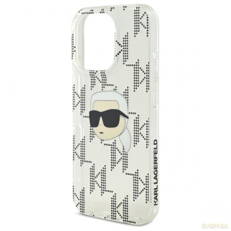 Karl Lagerfeld nakładka do iPhone 16 Pro Max 6,9 KLHCP16XHKLPKHT przezroczysta Hardcase IML Karl Head Electroplated