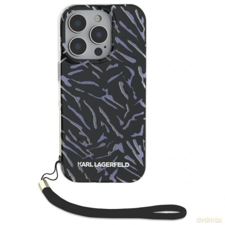 Karl Lagerfeld nakładka do iPhone 16 Pro Max 6,9 KLHCP16XHZBPKCCU fioletowa Hardcase Zebra With Cord