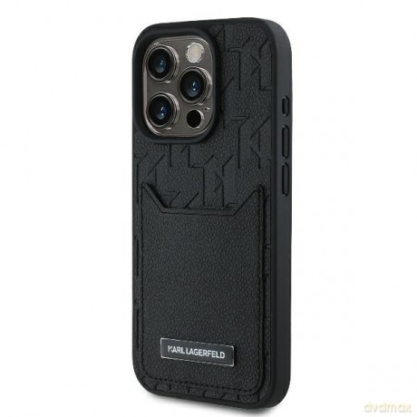 Karl Lagerfeld nakładka do iPhone 16 Pro Max 6,9 KLHCP16XPGKHPRPK czarna Hardcase Cardslots Monogram