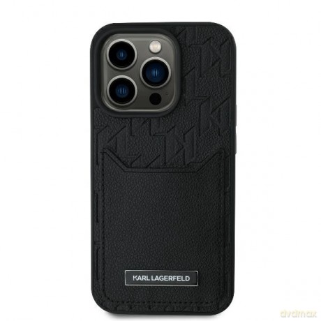 Karl Lagerfeld nakładka do iPhone 16 Pro Max 6,9 KLHCP16XPGKHPRPK czarna Hardcase Cardslots Monogram
