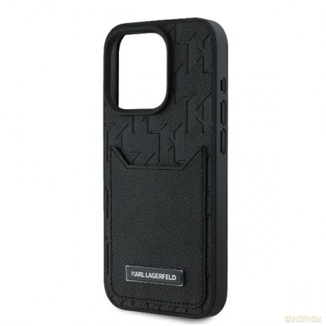 Karl Lagerfeld nakładka do iPhone 16 Pro Max 6,9 KLHCP16XPGKHPRPK czarna Hardcase Cardslots Monogram