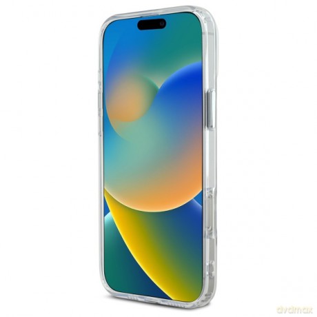 Karl Lagerfeld nakładka do iPhone 16 Pro Max 6,9 KLHMP16XHLSCHH biała Hardcase IML Metal Choupette Head MagSafe