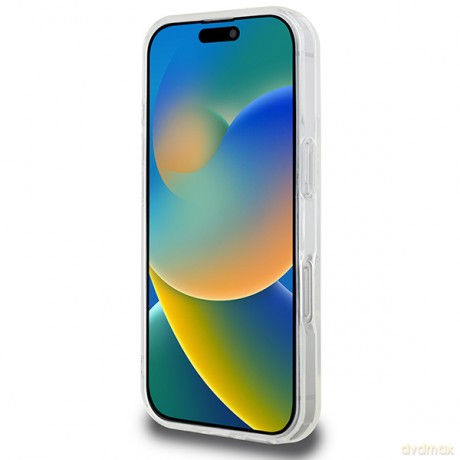 Karl Lagerfeld nakładka do iPhone 16 Pro Max 6,9 KLHMP16XHLSKIH biała Hardcase IML Metal Karl Head MagSafe