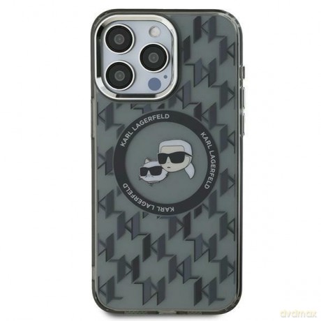 Karl Lagerfeld nakładka do iPhone 16 Pro Max 6,9 KLHMP16XHMCKMHK czarna Hardcase IML Monogram Karl&Choupette Head MagSafe