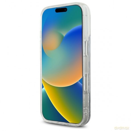 Karl Lagerfeld nakładka do iPhone 16 Pro Max 6,9 KLHMP16XLGCHSGH przezroczysta Hardcase Liquid Glitter Choupette Head MagSafe