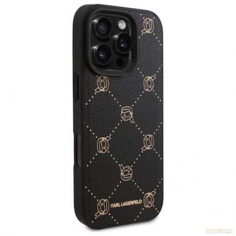 Karl Lagerfeld nakładka do iPhone 16 Pro Max 6,9 KLHMP16XPGKHPHK czarna Hardcase Karl Head MagSafe