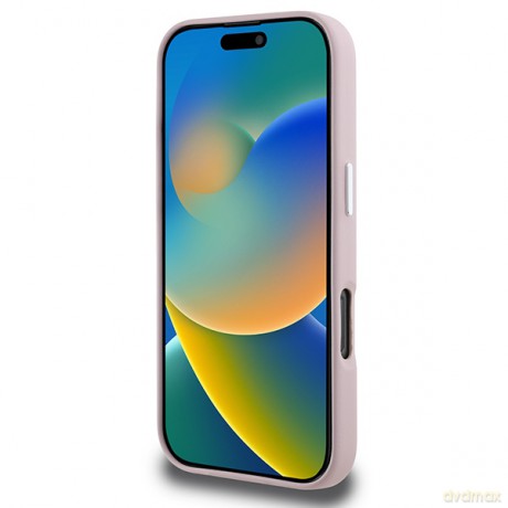 Karl Lagerfeld nakładka do iPhone 16 Pro Max 6,9 KLHMP16XPGMSRPP różowa Hardcase FW Metal Plate MagSafe