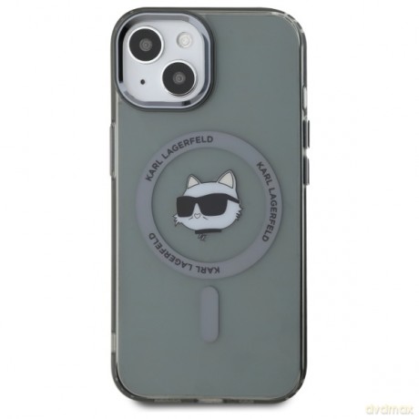 Karl Lagerfeld nakładka HC MagSafe IML Metal Choupette Head do iPhone 15 6,1 czarna